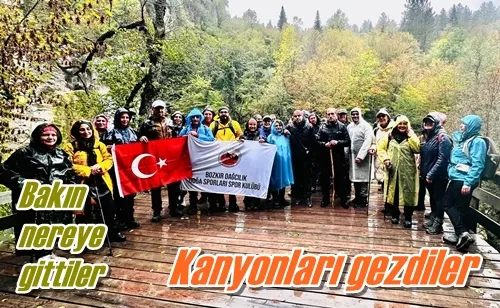 Kanyonları gezdiler