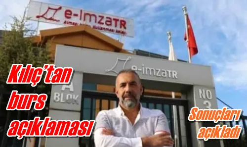 Kılıç’tan burs açıklaması