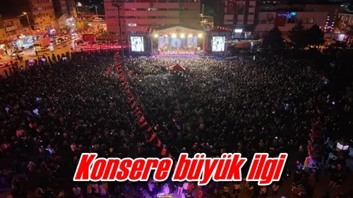 Konsere büyük ilgi