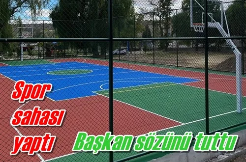 Başkan sözünü tuttu
