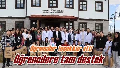 Öğrencilere tam destek