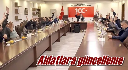 Aidatlara güncelleme