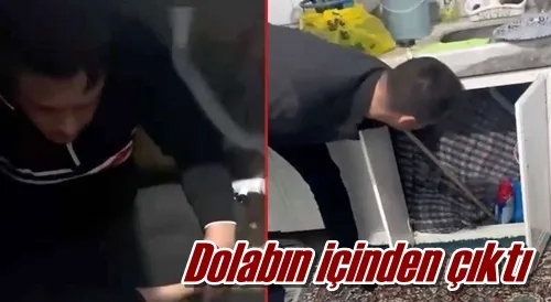 Dolabın içinden çıktı