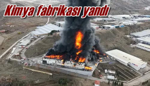 Kimya fabrikası yandı
