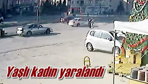 Yaşlı kadın yaralandı