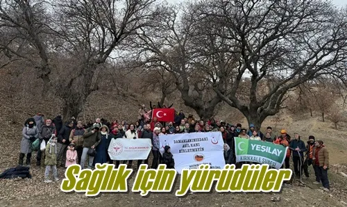 Sağlık için yürüdüler