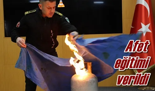 Afet eğitimi verildi