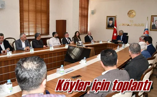 Köyler için toplantı