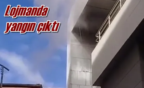 Lojmanda yangın çıktı