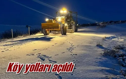 Köy yolları açıldı