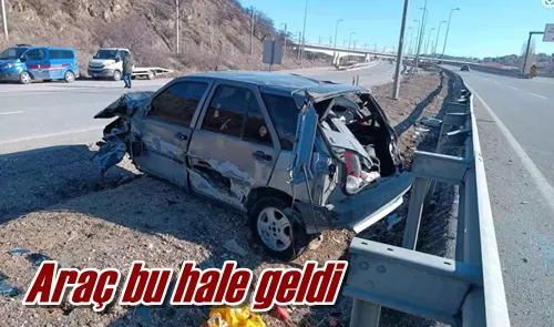 Araç bu hale geldi