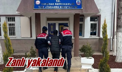 Zanlı yakalandı