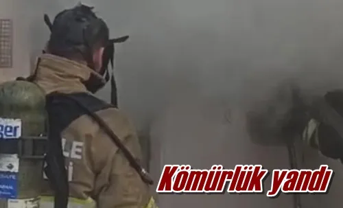Kömürlük yandı