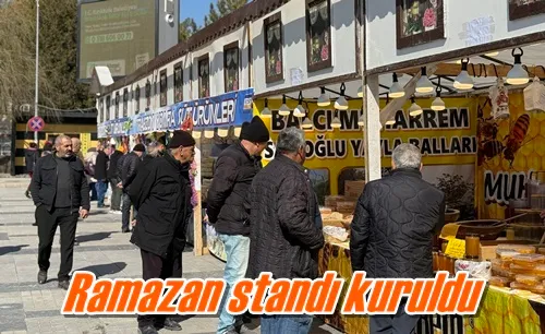 Ramazan standı kuruldu