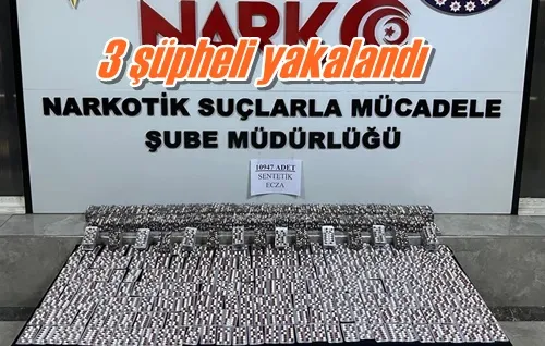 3 şüpheli yakalandı