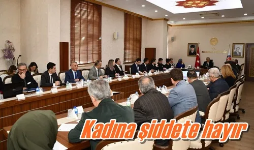 Kadına şiddete hayır