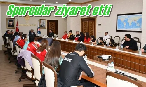 Sporcular ziyaret etti