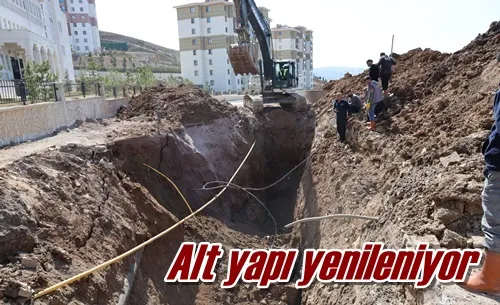 Alt yapı yenileniyor