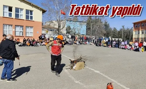 Tatbikat yapıldı