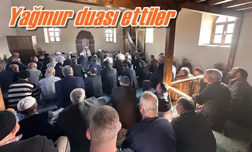Yağmur duası ettiler