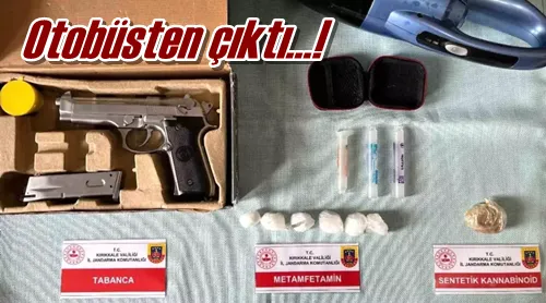 Otobüsten çıktı…!