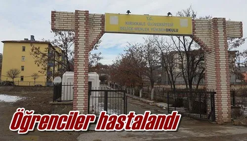 Öğrenciler hastalandı