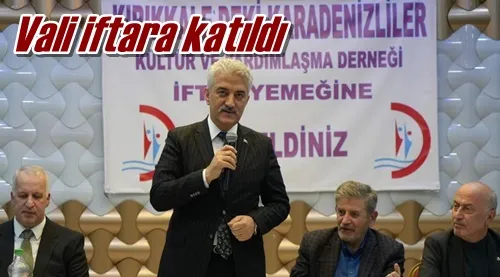 Vali iftara katıldı