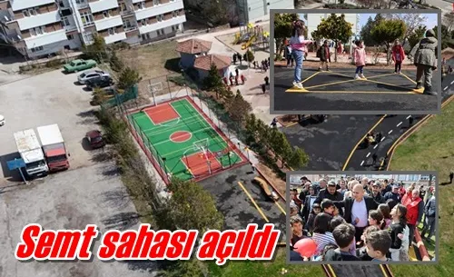 Semt sahası açıldı