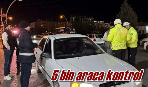 5 bin araca kontrol