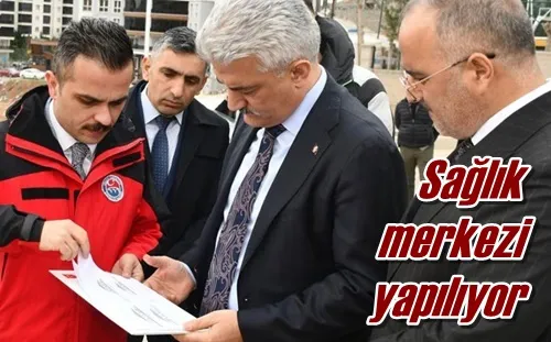 Sağlık merkezi yapılıyor