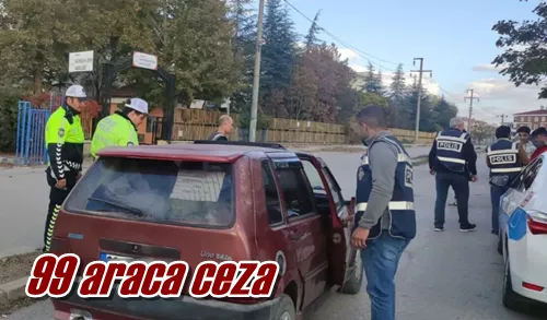 99 araca ceza