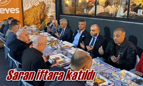 Saran iftara katıldı