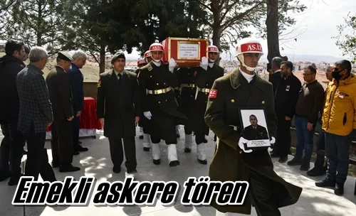 Emekli askere tören
