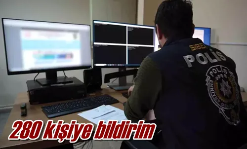 280 kişiye bildirim