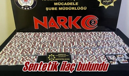 Sentetik ilaç bulundu