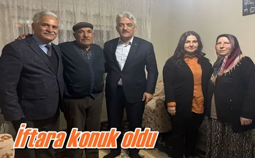 İftara konuk oldu