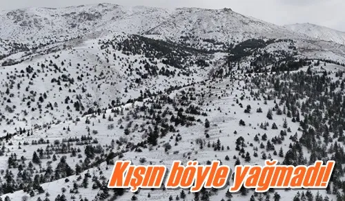 Kışın böyle yağmadı!