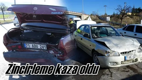 Zincirleme kaza oldu
