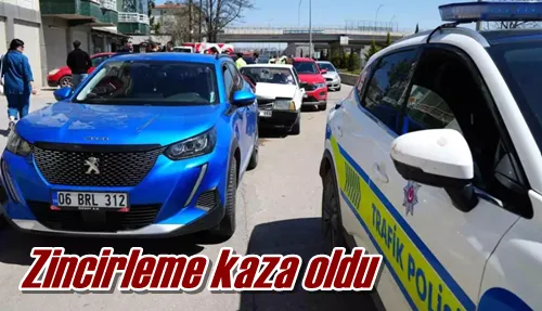 Zincirleme kaza oldu