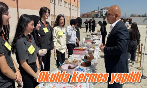 Okulda kermes yapıldı