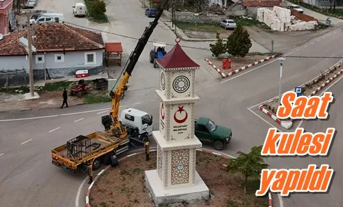 Saat kulesi yapıldı