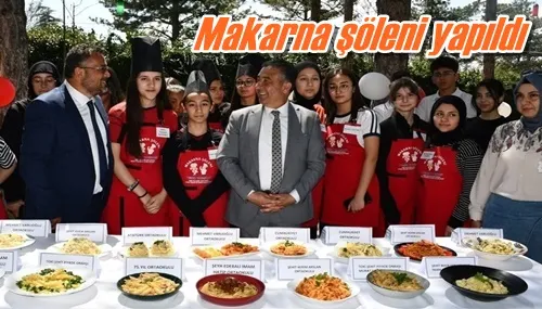 Makarna şöleni yapıldı
