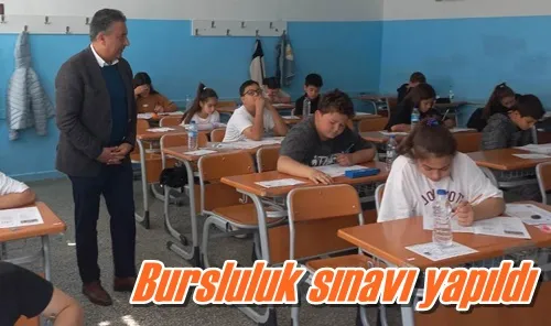 Bursluluk sınavı yapıldı