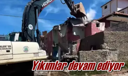 Yıkımlar devam ediyor