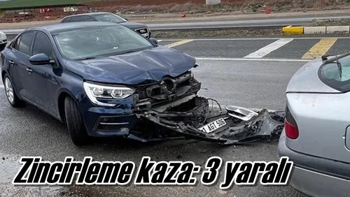Zincirleme kaza: 3 yaralı