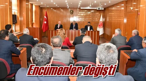 Encümenler değişti