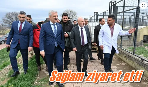 Sağlam ziyaret etti