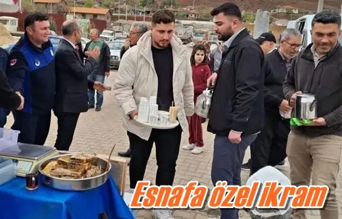 Esnafa özel ikram