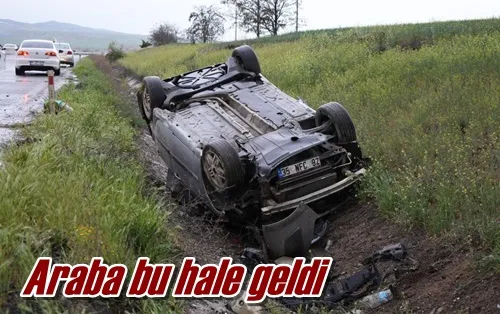 Araba bu hale geldi