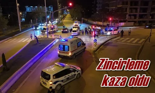 Zincirleme kaza oldu